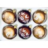 Irisa Vánoční ozdoby JITŘENKA kombinace tmavě a světle hnědé koule s dekorem perník 7 cm SET 6 ks Velikost: 7 cm Balení: 6ks Barva: hnědá