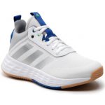 adidas Ownthegame 2.0 K GW1553 Cloud White/Silver Metallic/Royal Blue – Zboží Mobilmania