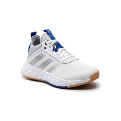 adidas Ownthegame 2.0 K GW1553 Cloud White/Silver Metallic/Royal Blue – Zboží Mobilmania