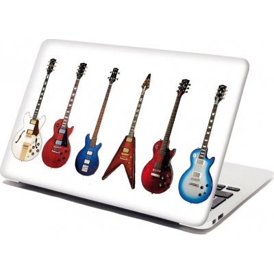 Sablio Samolepka na notebook Kytary 2 - 29x20 cm – Zboží Živě