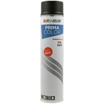Dupli-Color lak ve spreji Prima 600 ml černá matná RAL9005 – Hledejceny.cz