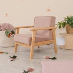 Ourbaby Dětské křesílko 35840 Dusty Pink – Zboží Dáma