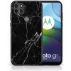 Pouzdro a kryt na mobilní telefon Motorola PROTEMIO 38916 MY ART Silikonový kryt Motorola Moto G9 Power BLACK MARBLE (142)