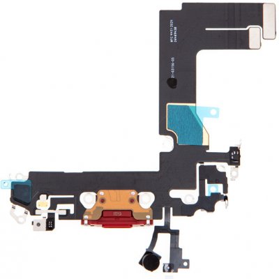 AppleMix Napájecí a datový konektor s flex kabelem + mikrofony pro Apple iPhone 13 mini - červený - kvalita A+ – Zboží Mobilmania