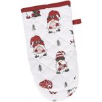 SCANquilt chňapka DEKORO vánoční elfíci bíločervená 15 x 30 cm – Zboží Dáma