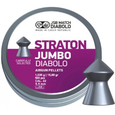 Diabolky JSB Match Diabolo JSB JUMBO STRATON 5,5 mm 500 ks – Zboží Dáma