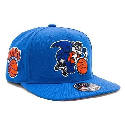 Mitchell & Ness NBA Logo History Fitted Hwc New York Knicks Blue – Zboží Mobilmania