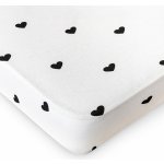4Home jersey prostěradlo Srdíčka 90x200 – Zboží Dáma