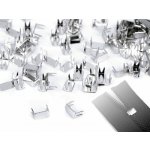 koncovka na zip, 3 mm, dolní, barva stříbrná - balení 10 g - 80 ks / ks – Hledejceny.cz