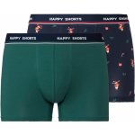 Happy Shorts vánoční boxerky 2 kusy zelená – Hledejceny.cz