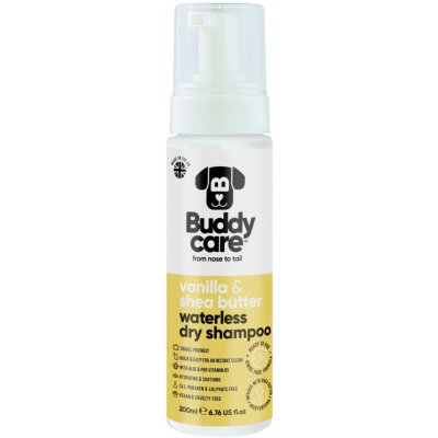 Buddycare Suchý šampon pro psy Vanilla & Shea Butter 200 ml – Sleviste.cz
