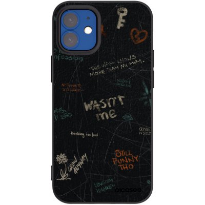 Picasee silikonový černý obal pro Apple iPhone 12 mini - CONFESSION – Zboží Mobilmania