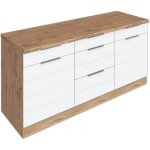 Held Möbel Florenz 180 x 60 x 82 cm bílá matný dub světlý matný – Zboží Dáma