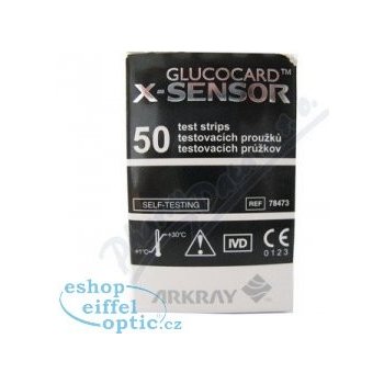 Glucocard X-Meter Sensors 50 ks