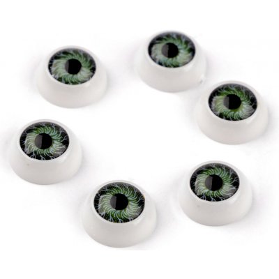 Plastové oči k nalepení Ø12 mm - zelenošedá světlá (6 ks) – Zboží Dáma Plastové oči k nalepení Ø12 mm - zelenošedá světlá (6 ks) – Zboží Dáma