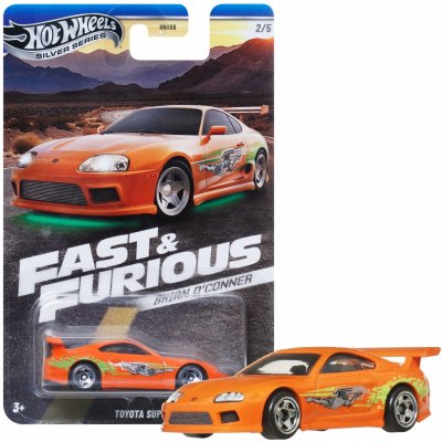 Hot Wheels Silver Series Fast and Furious Brian Oconner Toyota Supra – Zboží Dáma