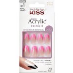 KISS Nalepovací nehty Salon Acrylic French Color Squared 28 ks – Zboží Dáma