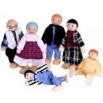 Woody Dřevěné hračky Panenky do domečku 6 ks – Zboží Mobilmania