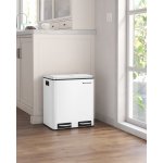 Songmics Koš na tříděný odpad 2 x 15 l bílý – Hledejceny.cz