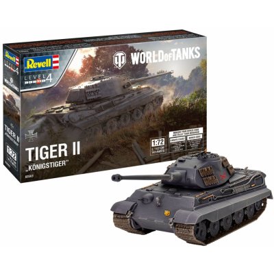 Revell Plastic ModelKit World of Tanks 03503 Tiger II Ausf. B Königstiger 1:72 – Zbozi.Blesk.cz