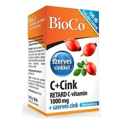 Biocel C + Zinek tablet vitamín C RETARD 1000 mg + organický zinek 100 ks – Hledejceny.cz