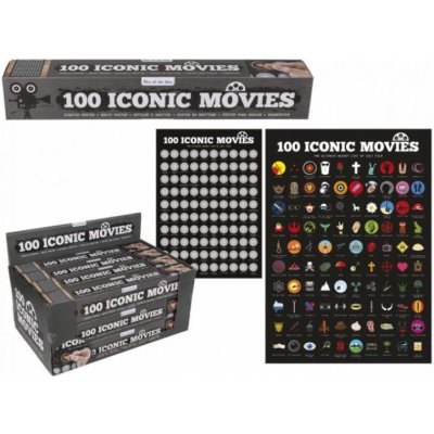 Stírací plakát - 100 filmů, které musíte vidět – Zboží Mobilmania