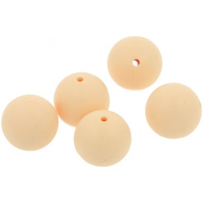 Natana silikonové korálky pastelově oranžové 19 mm 5 ks – Hledejceny.cz