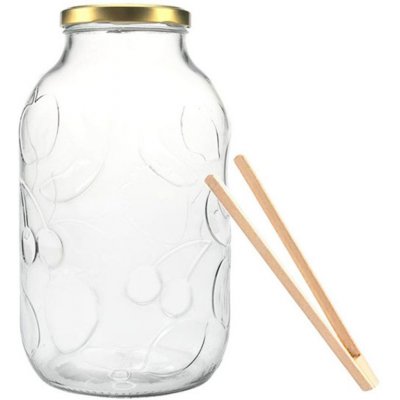 DURA HOME Sklenice s víčkem OVOCE + kleště pr. 100 5000ml – Zboží Mobilmania