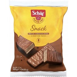 Schär Snack oplatky v mléčné čokoládě bez lepku 105 g