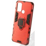 1Mcz Armor Ring odolné s držákem na prst Realme 7i, Realme Narzo 30A červené – Zboží Živě