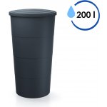 Prosperplast SMOOTH Sud na dešťovou vodu, 200l, antracit IDSM200 – HobbyKompas.cz