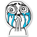 MemeMerch Samolepka Crying Emoji – Zboží Živě