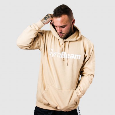 GymBeam Mikina PRO Hoodie Sand – Zboží Dáma