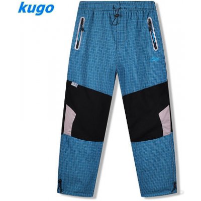 Pánské plátěné kalhoty tyrkysové Kugo FK7610 – Zboží Dáma