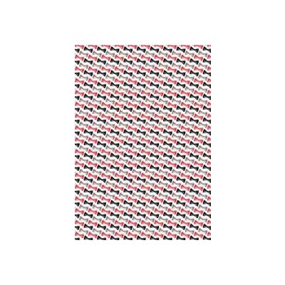 Ditipo Dárkový balicí papír 70 x 100 cm Bílý červené, černé a šedé motýlky 2 archy – Zboží Mobilmania