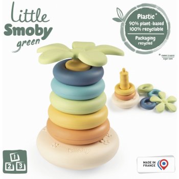 Smoby Little Green Velká pyramida kruhů Bioplast 6 ks