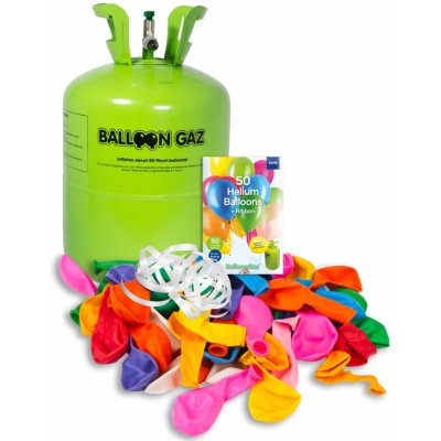 Worthington Industries EU Helium na 50 balónků Balloon Time Helium na 50 balónů: + 50 pastelových balónů – Zboží Mobilmania