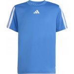 Adidas TRAINING ESSENTIALS 3 STRIPES TEE modrá bílá – Hledejceny.cz