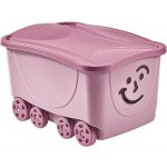 Fancy Roller úložný box s kolečky 47,5l růžový – Zbozi.Blesk.cz