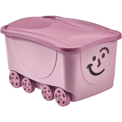 Fancy Roller úložný box s kolečky 47,5l růžový – Zbozi.Blesk.cz