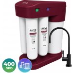 AKV RO TYTAN-400+P Burgundy systém reverzní osmózy s vysokým výkonem 400 GPD s pomocným čerpadlem – Hledejceny.cz