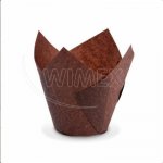 Wimex Cukrářský košíček Tulip hnědý 5x8,5 cm 16x16 cm 100 ks 72617 – Hledejceny.cz