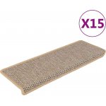 zahrada-XL Samolepicí sisal 15ks 65x21x4cm světle béžové – HobbyKompas.cz
