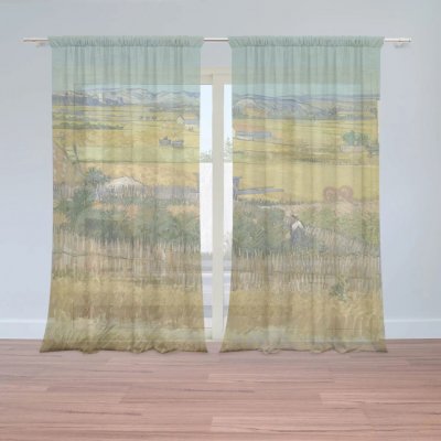 Sablio Záclony Sklizeň - Vincent van Gogh: 2ks 150x250cm – Hledejceny.cz