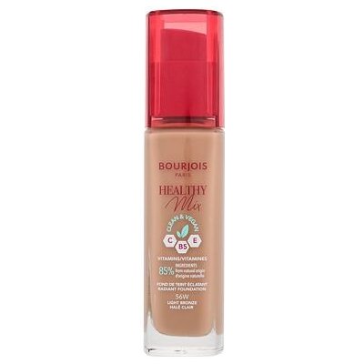 Bourjois Paris Healthy Mix Clean & Vegan Radiant Foundation hydratační a rozjasňující make-up 56w light bronze 30 ml