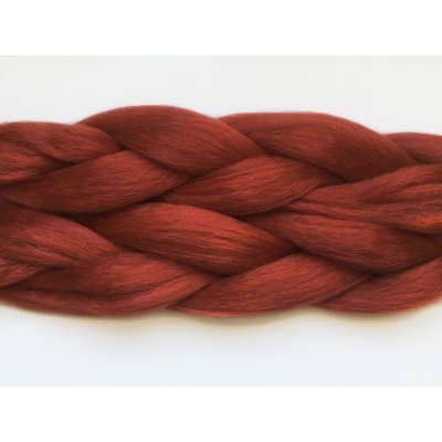 100% Kanekalon jumbo braid Barva: F-20 (tomato red, tmavá rajčatově červená) – Zboží Mobilmania