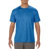 Pánské sportovní tričko Unisex funkční tričko Performance Core sportovní královská modrá žíhaná
