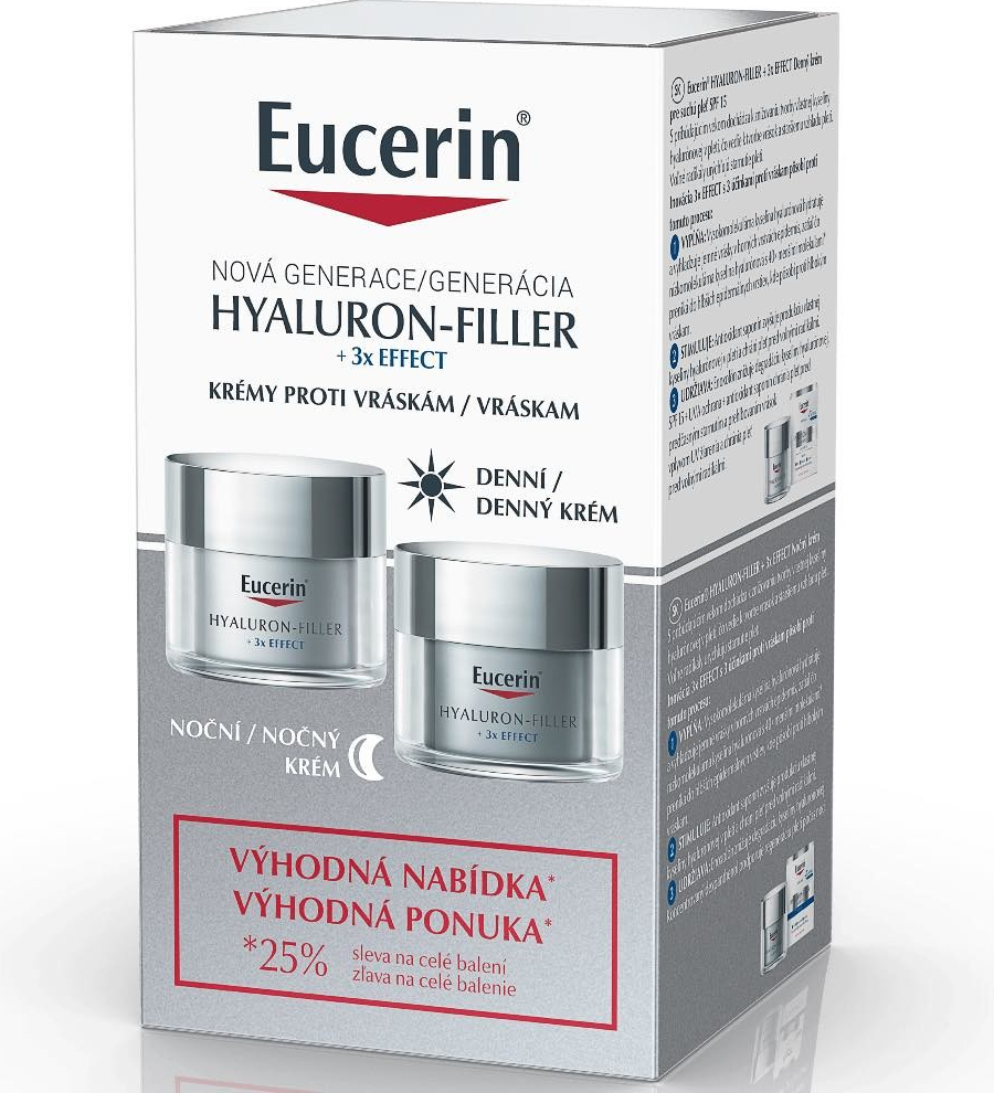 Eucerin Hyaluron Filler denní+noční krém 2 x 50 ml dárková sada