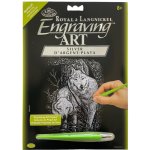 Royal & Langnickel Škrabací obr. stříbrný Vlci – Zboží Dáma