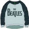 Dámská mikina The Beatles Ladies sweatshirt: Drop T Logo cropped medium